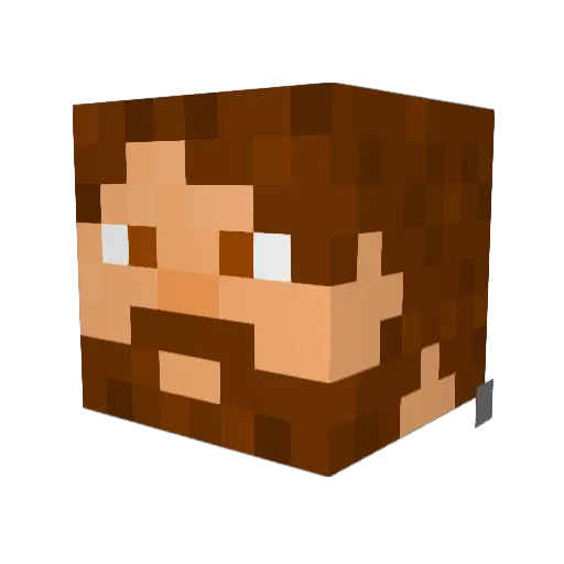 midna449 Minecraft avatar head, 3D render