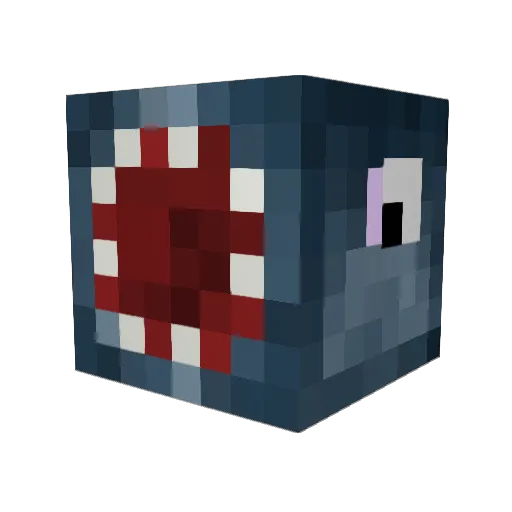 midnight_potato Minecraft avatar head, 3D render