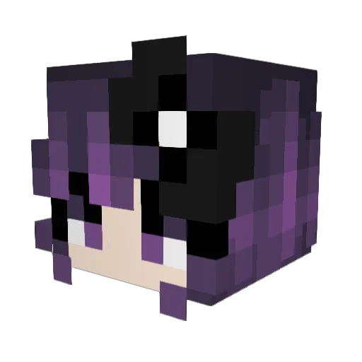 midnightanddusk Minecraft avatar head, 3D render