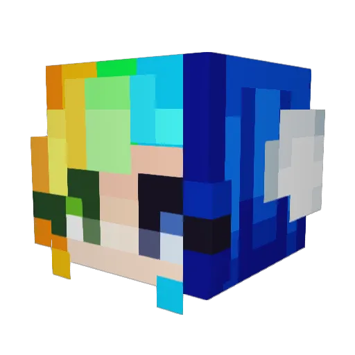midnightsun347 Minecraft avatar head, 3D render