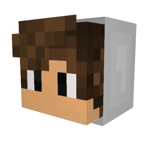 midogaming_MG Minecraft avatar head, 3D render