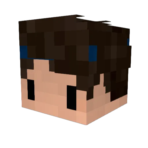 midumidu_oxo Minecraft avatar head, 3D render