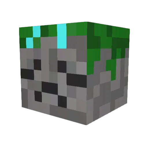 midvidiv Minecraft avatar head, 3D render