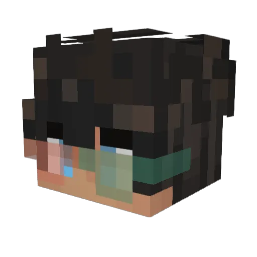 miedziu_v2 Minecraft avatar head, 3D render