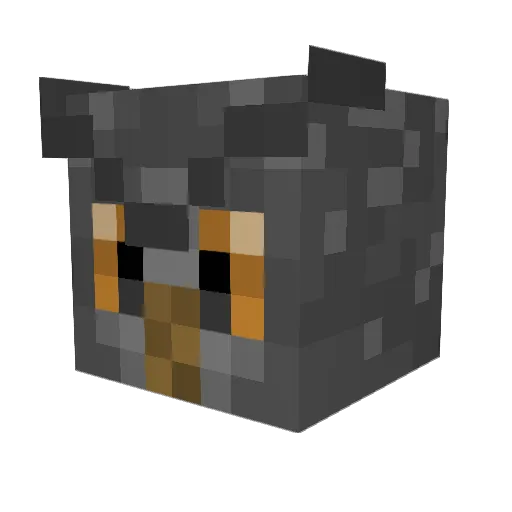 miefda Minecraft avatar head, 3D render