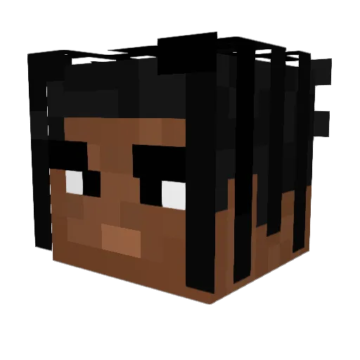 mielyuno Minecraft avatar head, 3D render