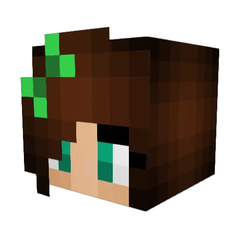 miera88 Minecraft avatar head, 3D render