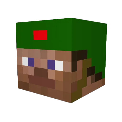 miernik_19 Minecraft avatar head, 3D render