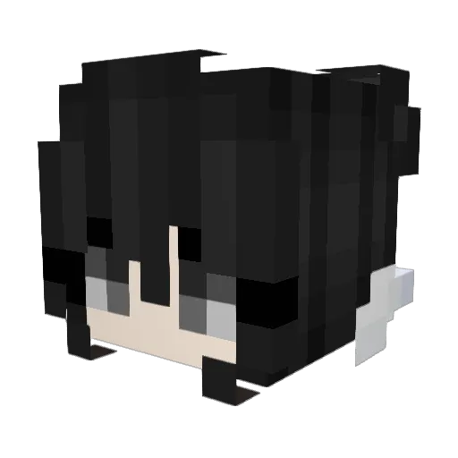 miezih Minecraft avatar head, 3D render