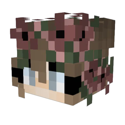 miferla Minecraft avatar head, 3D render