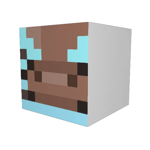 miffynomi Minecraft avatar head, 3D render