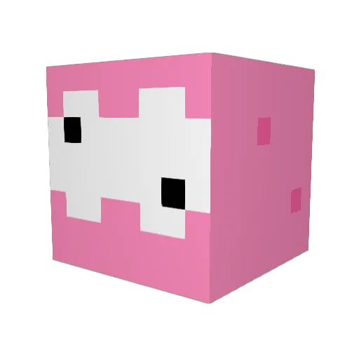 miffzy Minecraft avatar head, 3D render