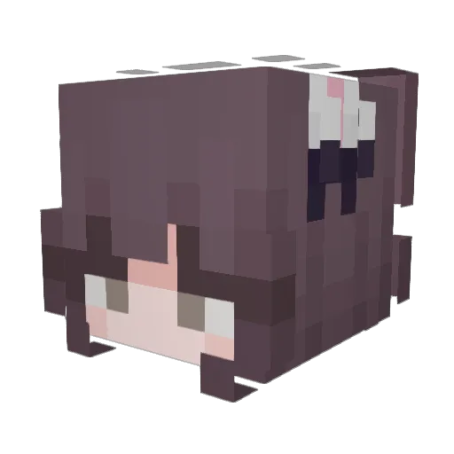 mifle Minecraft avatar head, 3D render