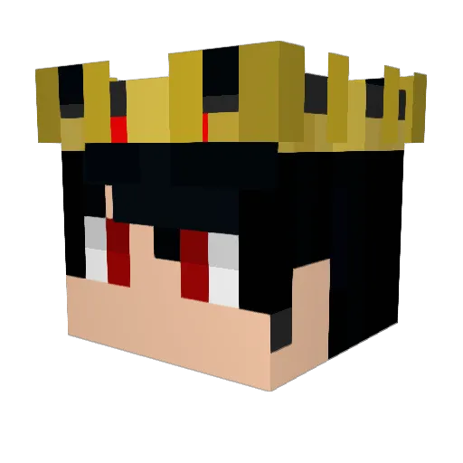 mifoidi Minecraft avatar head, 3D render