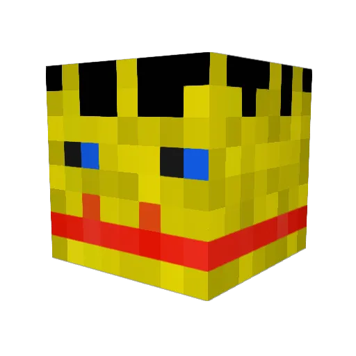 mifopsenica10 Minecraft avatar head, 3D render