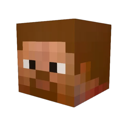 miftah01 Minecraft avatar head, 3D render