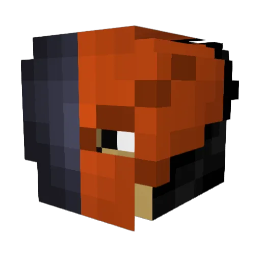 mig607 Minecraft avatar head, 3D render