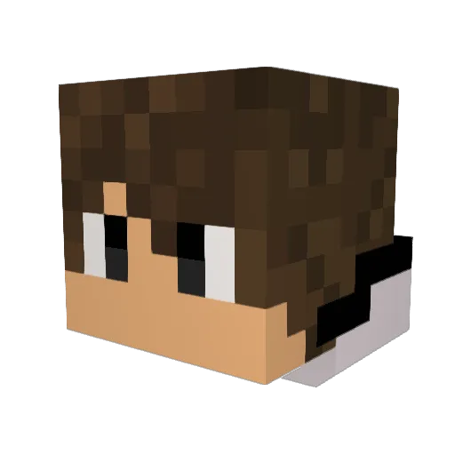 migasgil Minecraft avatar head, 3D render