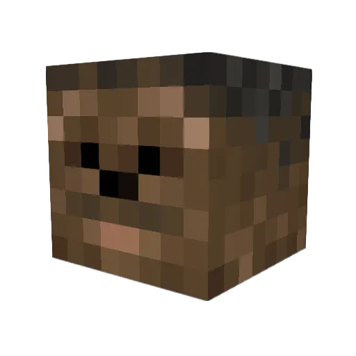 migdis Minecraft avatar head, 3D render