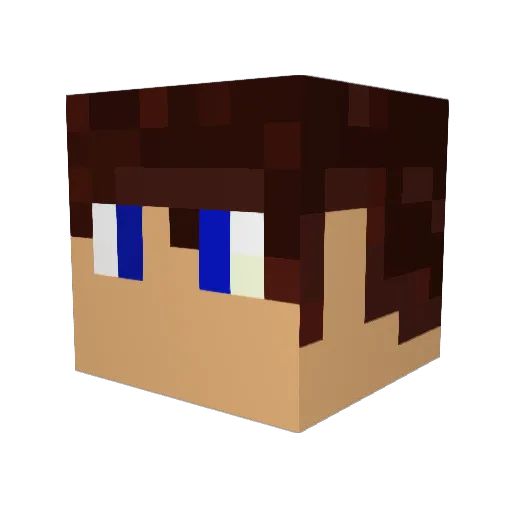 migeelp Minecraft avatar head, 3D render