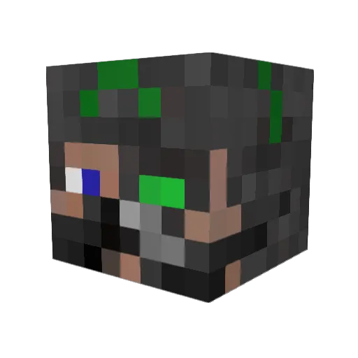 migelangelo Minecraft avatar head, 3D render