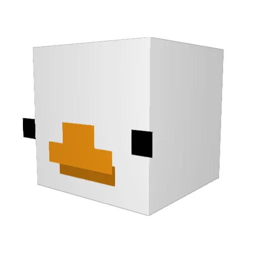migerbiggerpoop Minecraft avatar head, 3D render