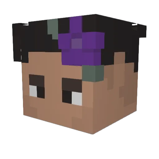migg777 Minecraft avatar head, 3D render