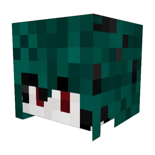 migglehart Minecraft avatar head, 3D render