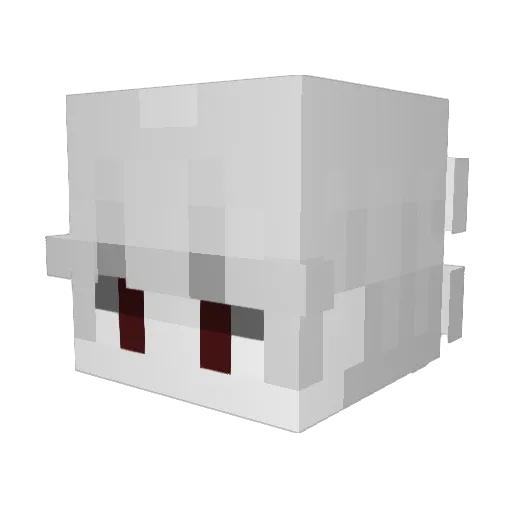 mightbebenny Minecraft avatar head, 3D render