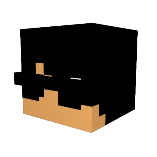 mightbeblake Minecraft avatar head, 3D render