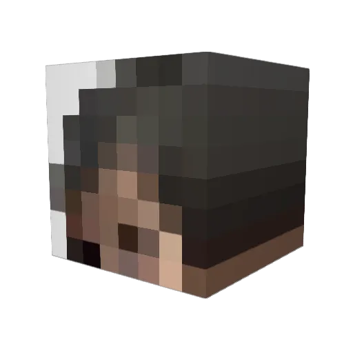 mightlex Minecraft avatar head, 3D render
