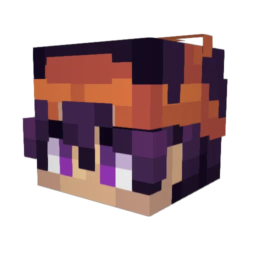 mighty_winter Minecraft avatar head, 3D render