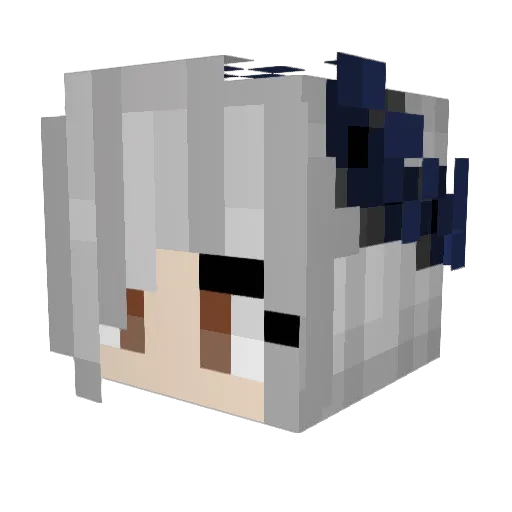 mightybutplebby Minecraft avatar head, 3D render