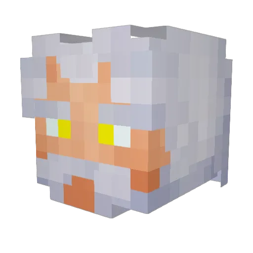mightychrist Minecraft avatar head, 3D render