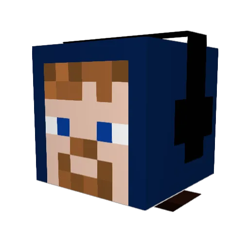 mightyhumpty Minecraft avatar head, 3D render