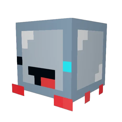 mightyjosh Minecraft avatar head, 3D render