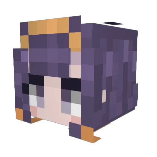 mightymon Minecraft avatar head, 3D render