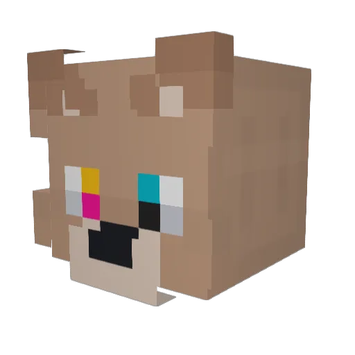 mightyoliverb Minecraft avatar head, 3D render