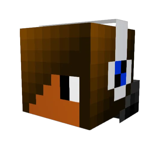 migiziboy Minecraft avatar head, 3D render