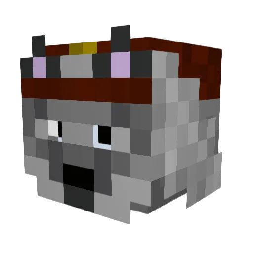 mignonharry Minecraft avatar head, 3D render