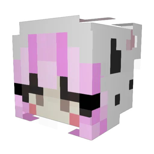 mignonne_diable Minecraft avatar head, 3D render