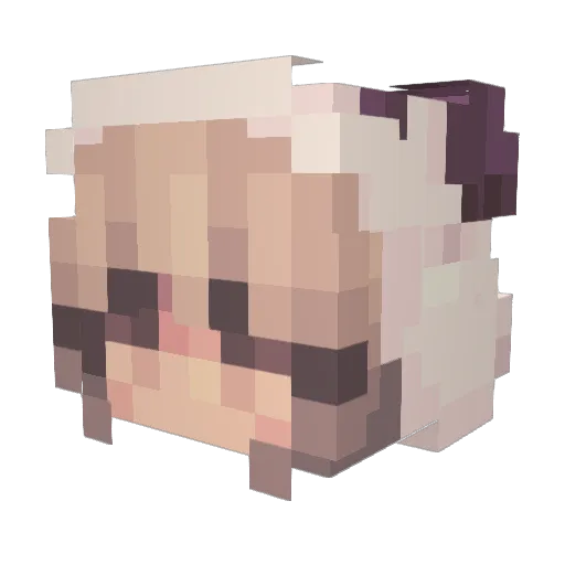 mignonworks Minecraft avatar head, 3D render