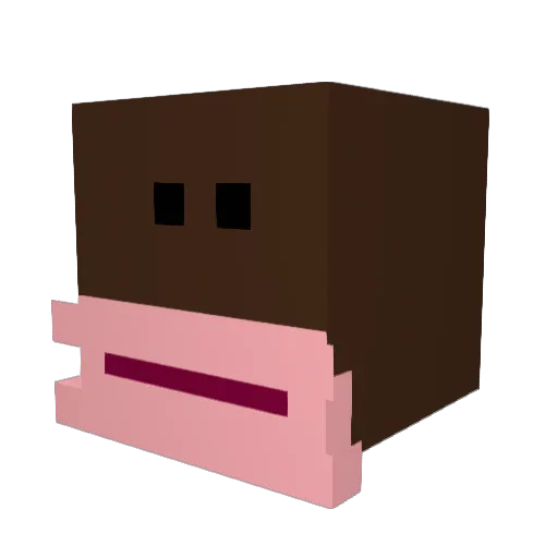 migol1 Minecraft avatar head, 3D render