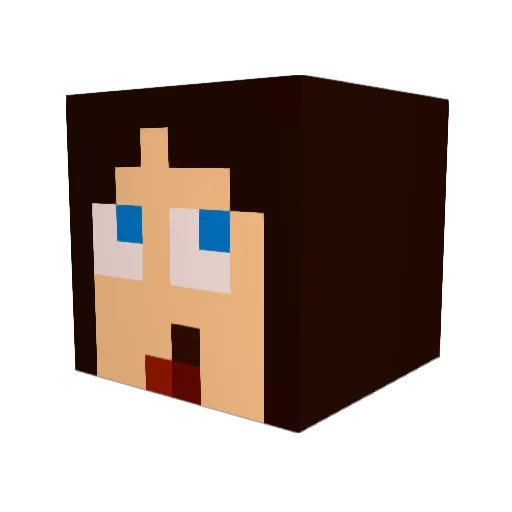 migstar95 Minecraft avatar head, 3D render