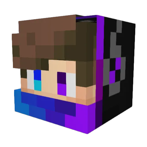 migu42 Minecraft avatar head, 3D render