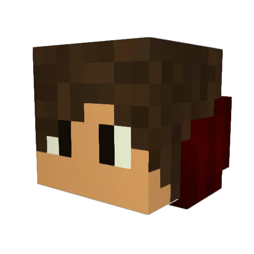 miguealcantara Minecraft avatar head, 3D render