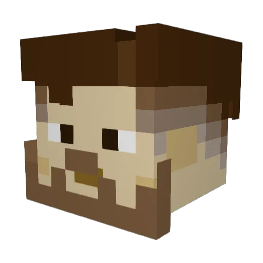 miguel0904 Minecraft avatar head, 3D render