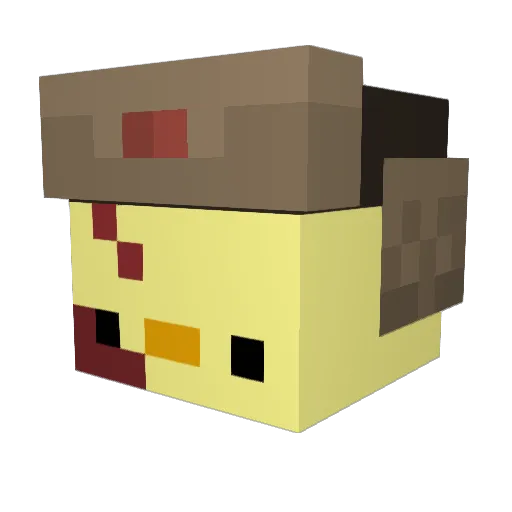 miguelgnz Minecraft avatar head, 3D render