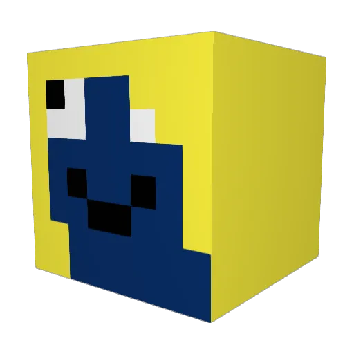 miguellllitto Minecraft avatar head, 3D render