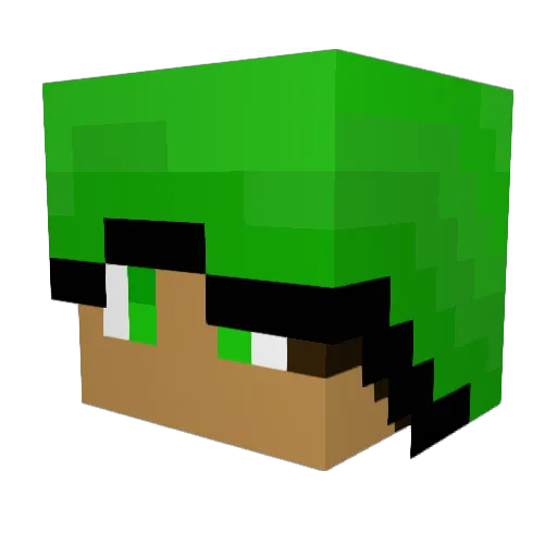 migugamer7 Minecraft avatar head, 3D render